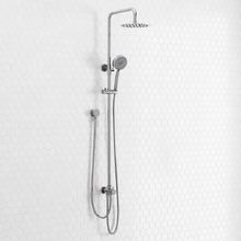 Finn Round Thin Twin Rail Shower
